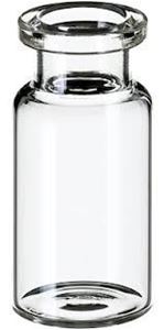 Picture of 6mL Clear Headspace Vial, 22x38mm (for Perkin-Elmer), Flat Bottom, 20mm Beveled Crimp Top