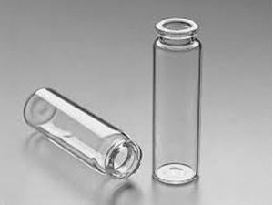 Picture of 20mL Clear Headspace Vial, 23x75mm (for CTC PAL, Perkin Elmer), Beveled Bottom, 20mm Beveled Crimp Top