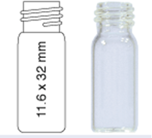 Picture of Vial N10-1.5, SC, c, 11.6x32, flat 702011