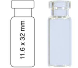 Picture of Vial N11-1.5, CR, C, 11.6x32, Flat 70201HP