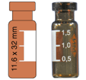 Picture of Vial N11-1.5, CR, A, 11.6x32, Fl., Label 702892