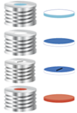 Picture of Septa N17 Sil bltr/PTFE w, 45°, 1.5 702981