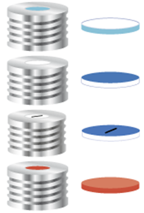 Picture of Septa N17 Sil bltr/PTFE w, 45°, 1.5 702981