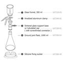 Picture of Filtration Equipment Vacuum Flask, 1Litre ground glass 167250-01