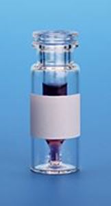 Picture of 300µL Clear Interlocked™ Vial/Insert, 12x32mm, 11mm Crimp/Snap Ring™ with White Marking Spot