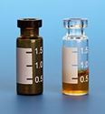 Picture of 2.0mL Amber Vial, 12x32mm, with White Graduated Spot, 11mm Crimp