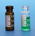 Picture of 2.0mL Big Mouth Clear Vial, 12x32mm, with White Graduated Spot, 11mm Crimp/Snap Ring™
