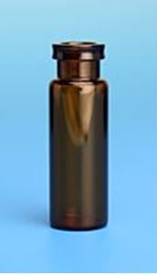 Picture of 4.0mL Amber Vial, 15x45mm, 13mm Crimp/Snap Ring™