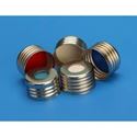 Picture of 18mm Silver Magnetic (Metal) Closure with 0.075" Red PTFE/Silicone Liner