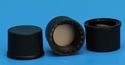 Picture of 8-425mm Solid Top, Black Polypropylene Cap, F217 Lined