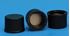 Picture of 8-425mm Solid Top, Black Polypropylene Cap, F217 Lined