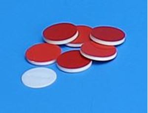 Picture of 10mm x 0.075" Red PTFE/Silicone Septa