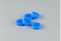 Picture of 17mm (21/32") Diameter General Purpose Low Bleed Milky White GC Septa, 3mm Thick, over 100 Injections, Max Temp 250°C