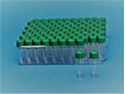 Picture of Amber 10-425mm Threaded Vial, 12x32mm, Black Polypropylene Cap, PTFE/Red Rubber Septa, 0.040"