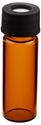Picture of Amber 13-425mm Threaded Vial, 15x45mm, Black Polypropylene Cap, Red PTFE/Silicone Septa, 0.060"