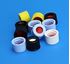 Picture of 10-425mm Black Open Hole Polypropylene Closure, Red PTFE/Silicone Septa, 0.060"