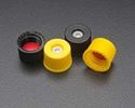Picture of 8-425mm Yellow Top Hat™ [Patented] Closure, Assembled with PTFE/Silicone Septa