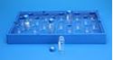 Picture of 25 Position Insert Tray for Universal Vial Rack, to Hold 8mm Vials, made from Clear PETG 
