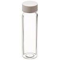 Picture of 20mL Clear Vial,  24-414mm Open Top White Polypropylene Closure,  .100" PTFE/Silicone Lined