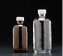 Picture of 1 oz, 30mL Clear Boston Round, 20-400mm Thread, Phenolic Closure/PE Cone Lined