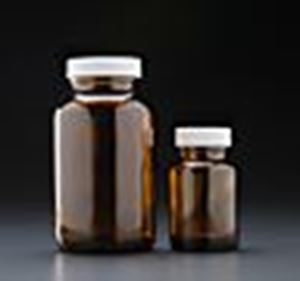 Picture of 1 oz, 30cc Amber Packer, 28-400mm Thread, Polypropylene Closure, Unlined