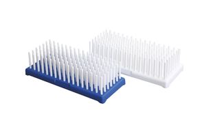 Picture of 197010-36  Test tube peg rack , white base.